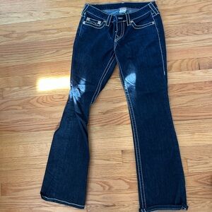 True Religion low rise boot cut jeans